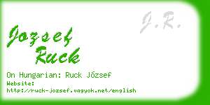 jozsef ruck business card